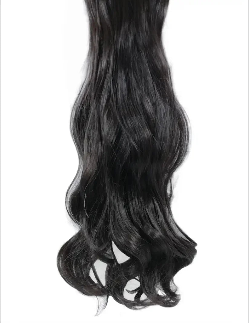 23" Wavy Long Full Head Clip-on Hair Extensions