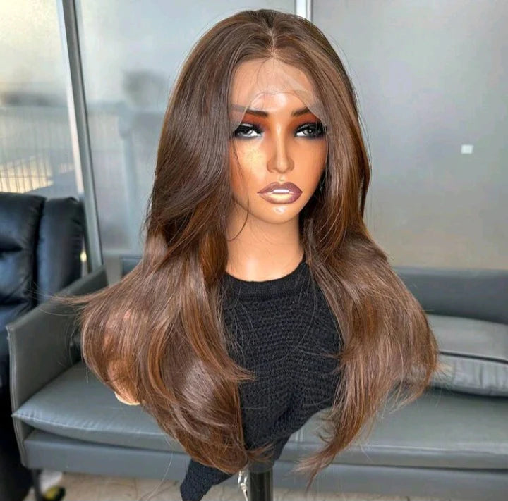 The Juliette - 18" Brown Lace Front Wig