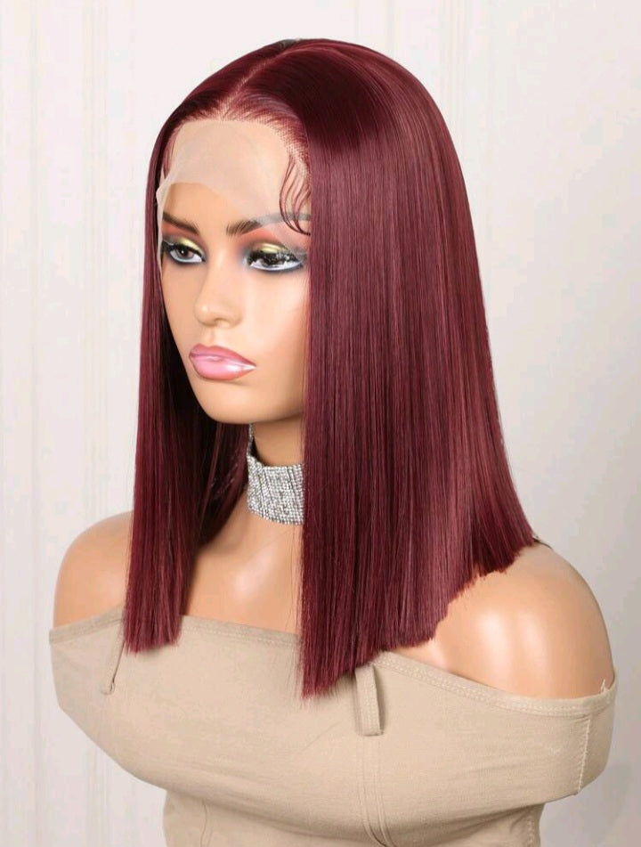 The Ruby - Burgundy Lace Front Wig (human blend)