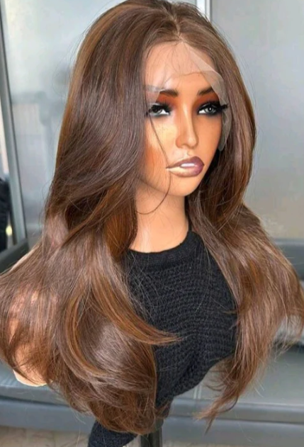 The Juliette - 18" Brown Lace Front Wig