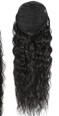 Tie-On Wavy Ponytail 55cm with Ribbons & Clip