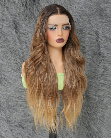 The Claire - Body Wave Design 28" Pre-Plucked Long Wavy Hair Wig