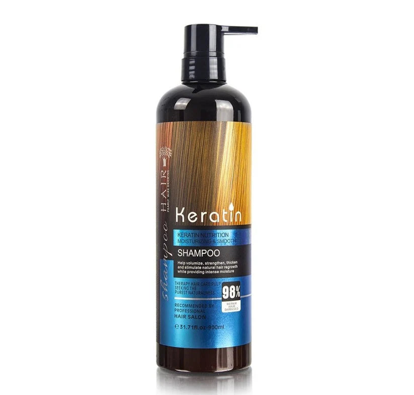 Keratin Hair Shampoo, Conditioner and Mask