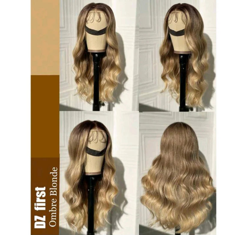 The Serena - Ombre blonde 28" body wave (human blend) high quality